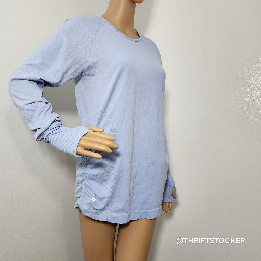Athleta Blue Long Sleeve Top